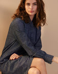 LIGHT WEIGHT INDIGO DRESS