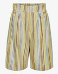 STRIPED LINEN BLEND