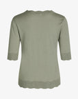 LOUISANN KURZARM PULLOVER MIT POINTELLE