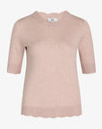 LOUISANN KURZARM PULLOVER MIT POINTELLE