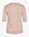 LOUISANN KURZARM PULLOVER MIT POINTELLE