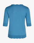 LOUISANN KURZARM PULLOVER MIT POINTELLE