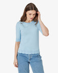 LOUISANN KURZARM PULLOVER MIT POINTELLE