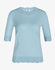 LOUISANN KURZARM PULLOVER MIT POINTELLE