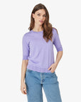 LOUISANN KURZARM PULLOVER MIT POINTELLE