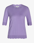 LOUISANN KURZARM PULLOVER MIT POINTELLE