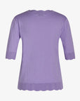 LOUISANN KURZARM PULLOVER MIT POINTELLE
