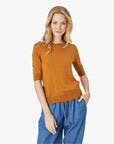 LOUISANN KURZARM PULLOVER MIT POINTELLE