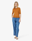 LOUISANN KURZARM PULLOVER MIT POINTELLE