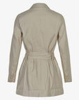 STRIPED LINEN BLEND