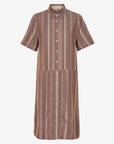 STRIPED LINEN BLEND