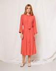 SOFT MOSS SOLID DRESS