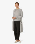 ESSENTIAL COTTON MELANGE CARDIGAN