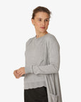 ESSENTIAL COTTON MELANGE CARDIGAN