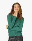 LOUISANN GESTRICKTER CARDIGAN MIT POINTELLE
