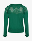 LOUISANN GESTRICKTER CARDIGAN MIT POINTELLE