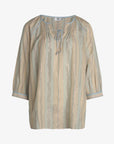 SHIMMER COTTON STRIPE TUNIC