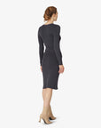 VISCOSE KNIT DRESS - KleiderNoa Noa