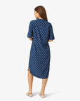 DOTTED FINE MOSS DRESS - KleiderNoa Noa