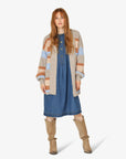 VICKEYNN STRIPED CARDIGAN - StrickjackenNoa Noa