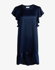 KATIENN FLUTTER-SLEEVE DRESS