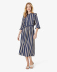 LISANN STRIPED DRESS - KleiderNoa Noa