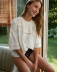 LIZNN BLOUSE WITH LACE DETAILS