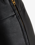 ESSENTIAL LEATHER STRETCH TROUSERS - HoseNoa Noa