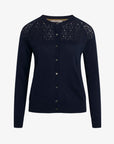 ESSENTIAL COTTON MELANGE CARDIGAN
