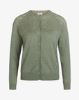 ESSENTIAL COTTON MELANGE CARDIGAN