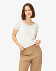 MINDYNN BIO POINTELLE T-SHIRT