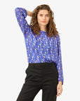 FLORIANN GEMUSTERTE BLUSE