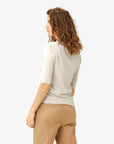 LOUISANN SHORT SLEEVE PULLOVER WITH POINTELLE