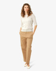 LOUISANN SHORT SLEEVE PULLOVER WITH POINTELLE