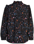 ORGANIC FLOWER BIRD BLOUSE
