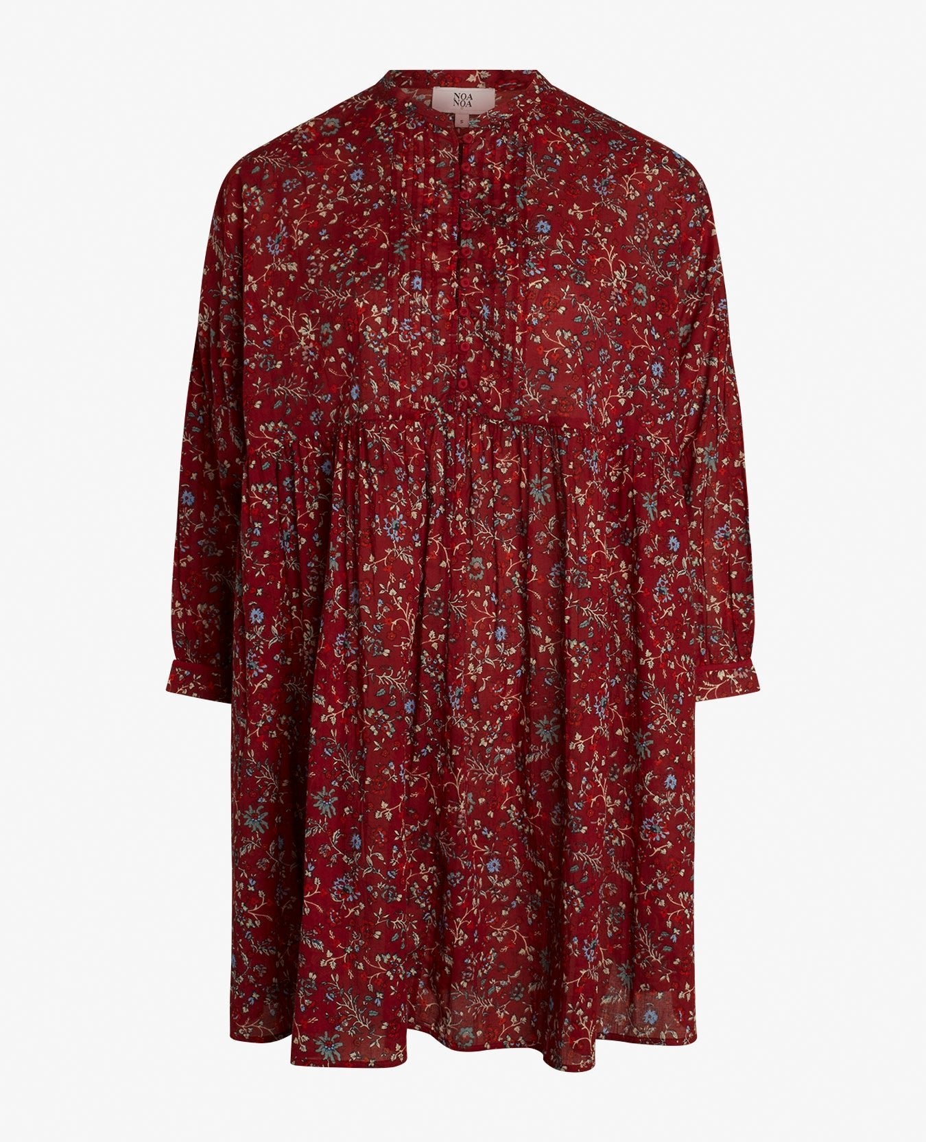 ANTIQUE BLOOM ORGANIC VOILE TUNIC - TunikenNoa Noa