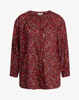 ANTIQUE BLOOM ORGANIC VOILE BLOUSE - BlusenNoa Noa