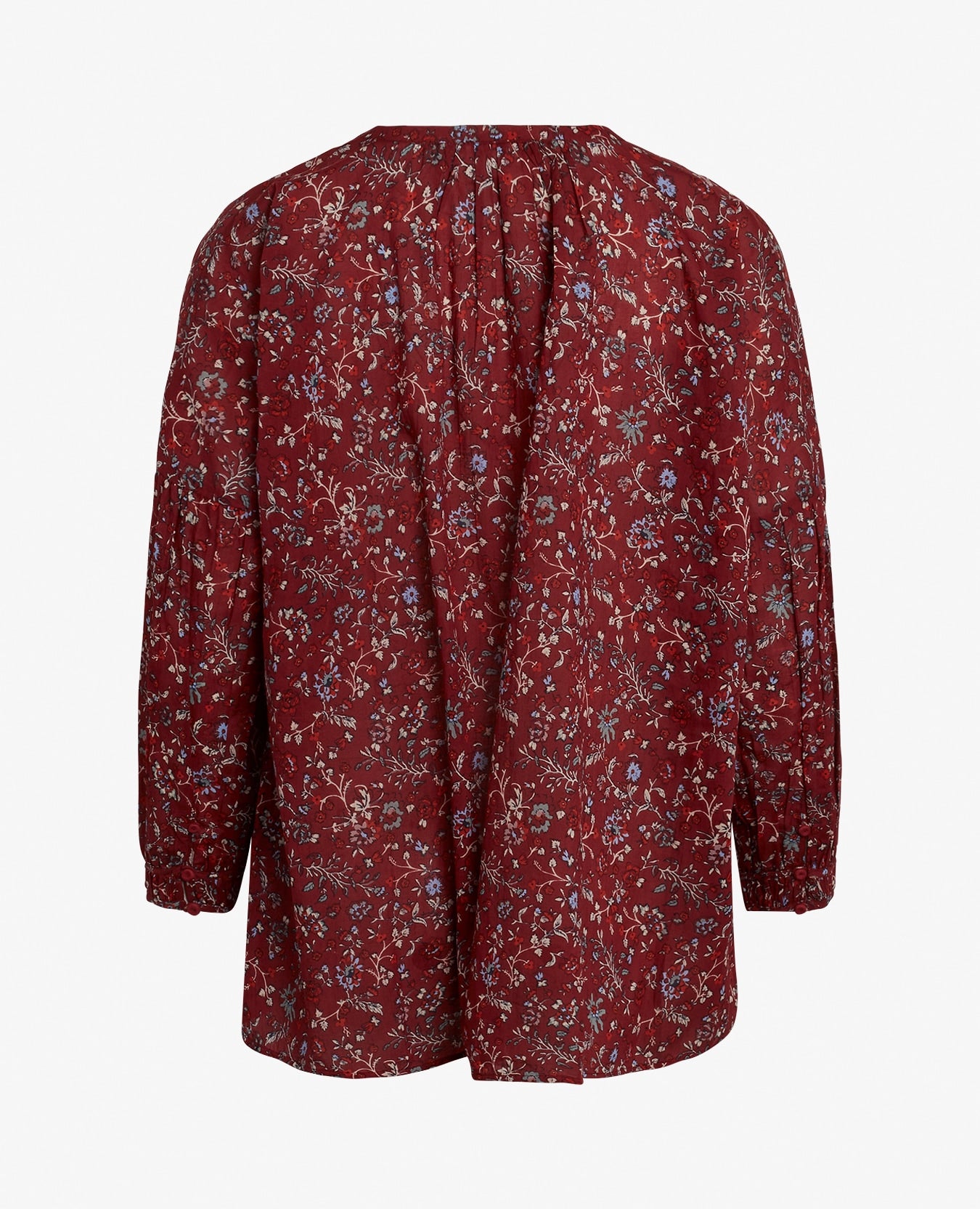 ANTIQUE BLOOM ORGANIC VOILE BLOUSE - BlusenNoa Noa