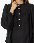 ORGANIC COTTON DOBBY BLOUSE