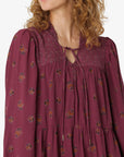 FLORAL MOSS BLOUSE