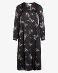 VISCOSE SATEEN DRESS