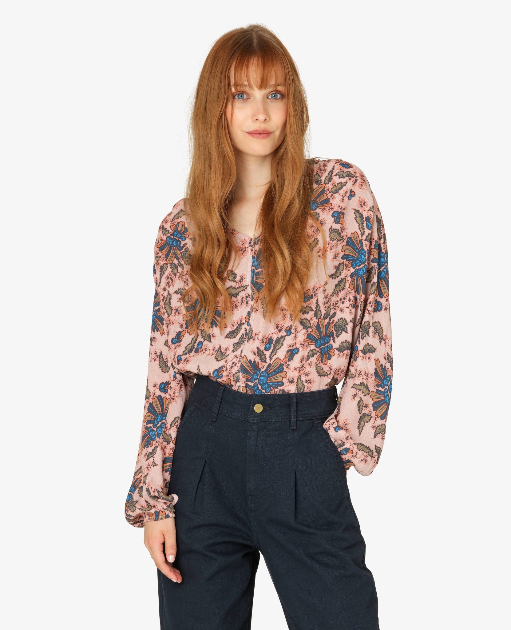 ALBERTENN TWILL TROUSERS - HoseNoa Noa