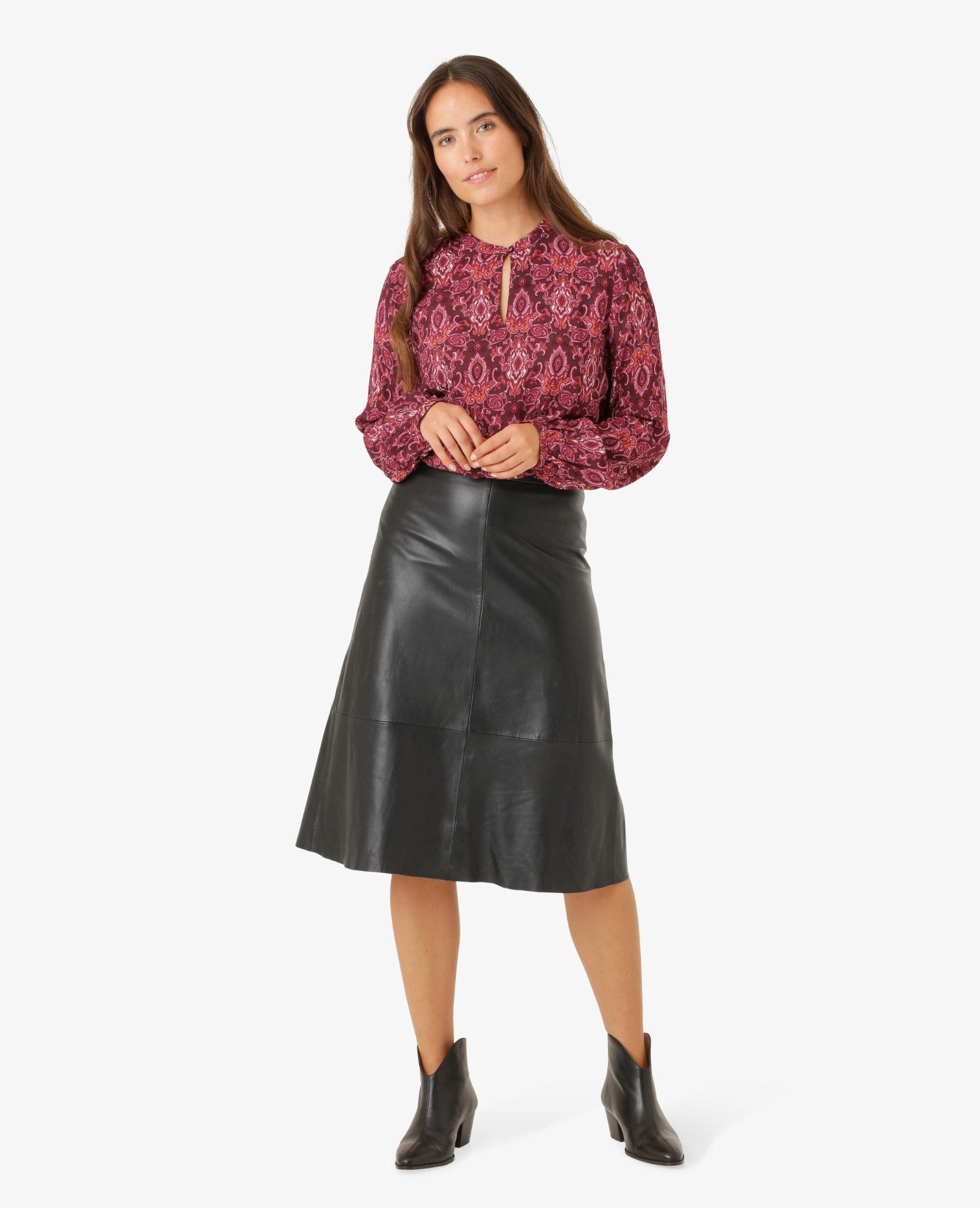 BINANN GEMUSTERTER BLUSE - BlusenNOA NOA