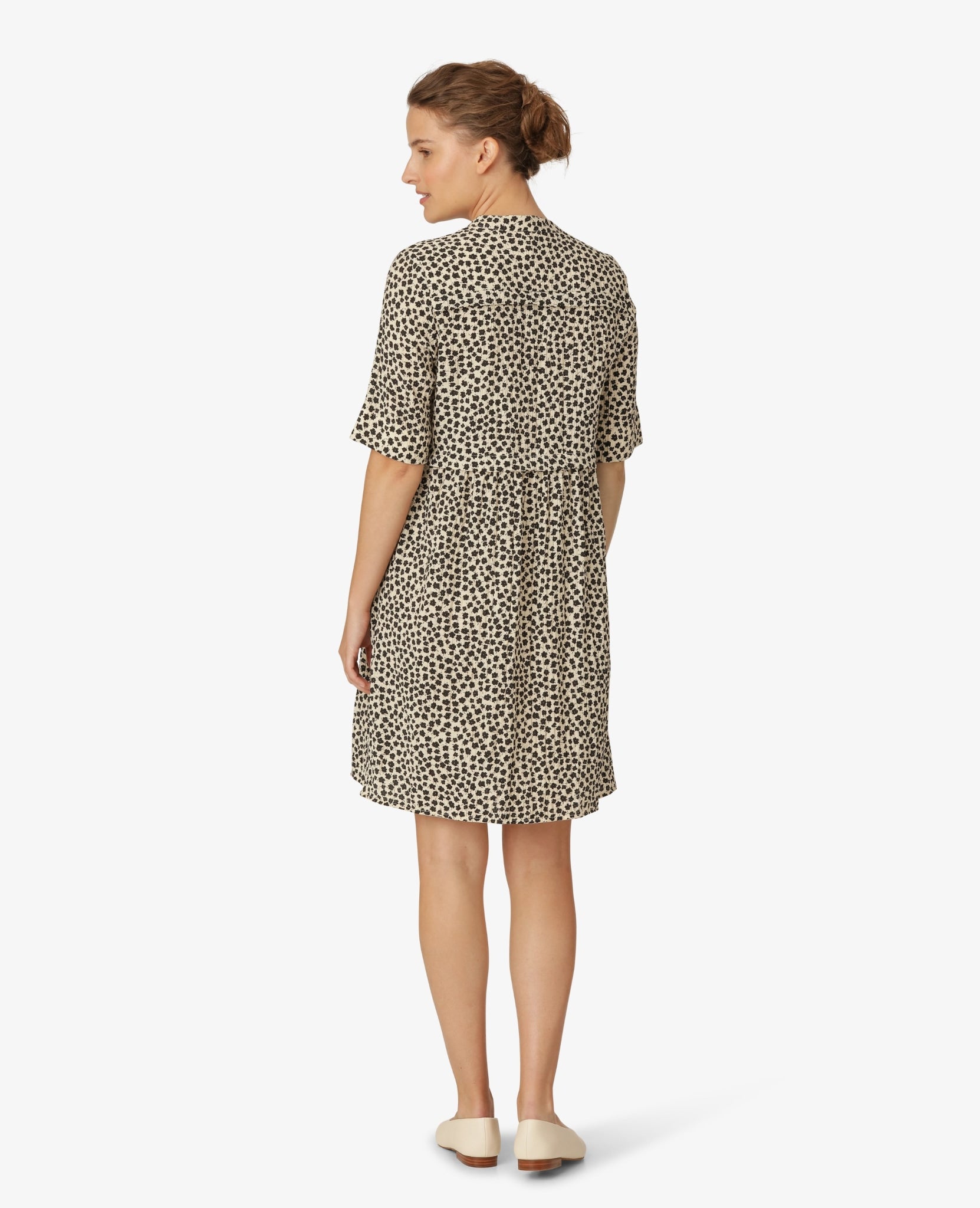 BLACK FLOWER DRESS - KleiderNoa Noa