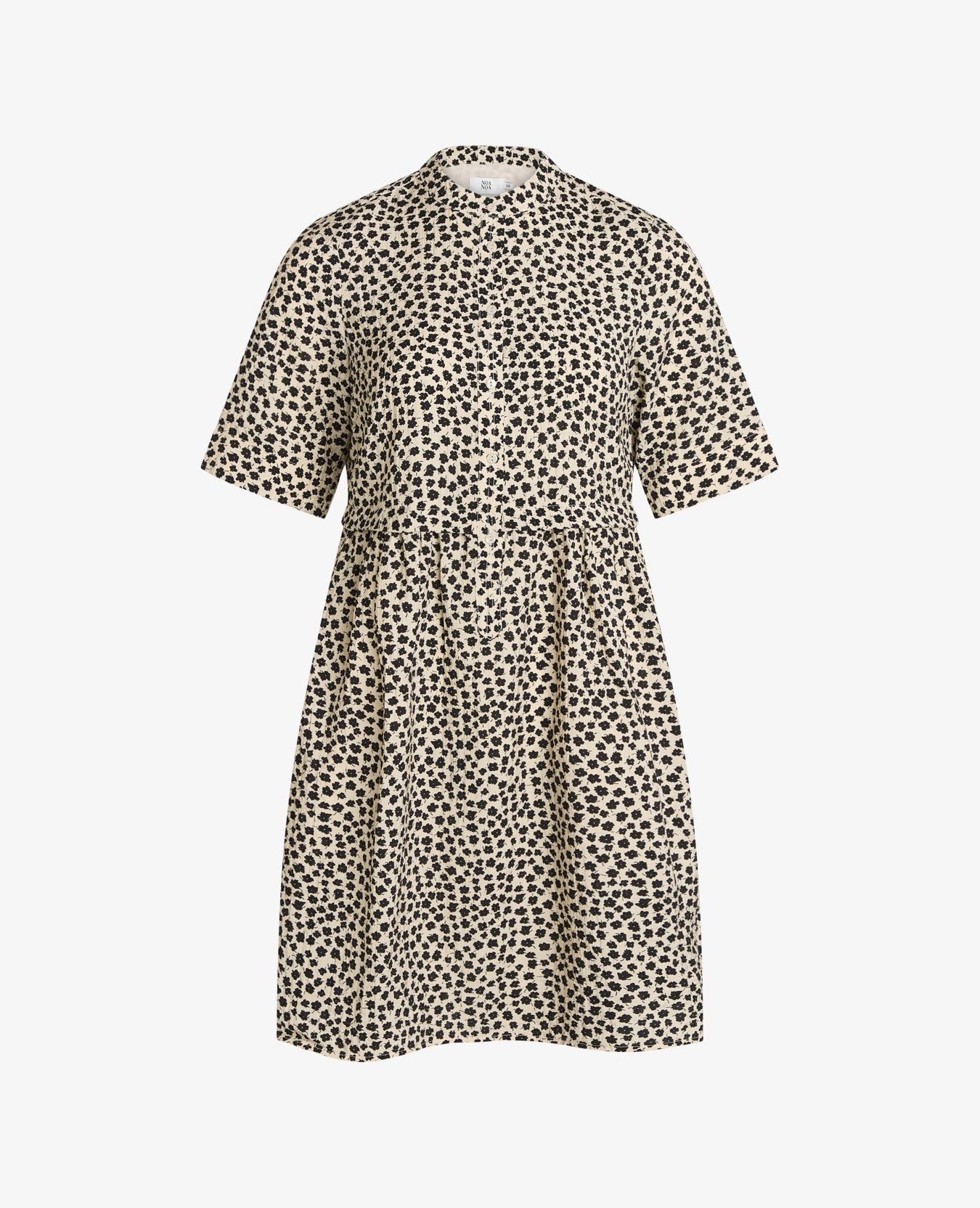 BLACK FLOWER DRESS - KleiderNoa Noa