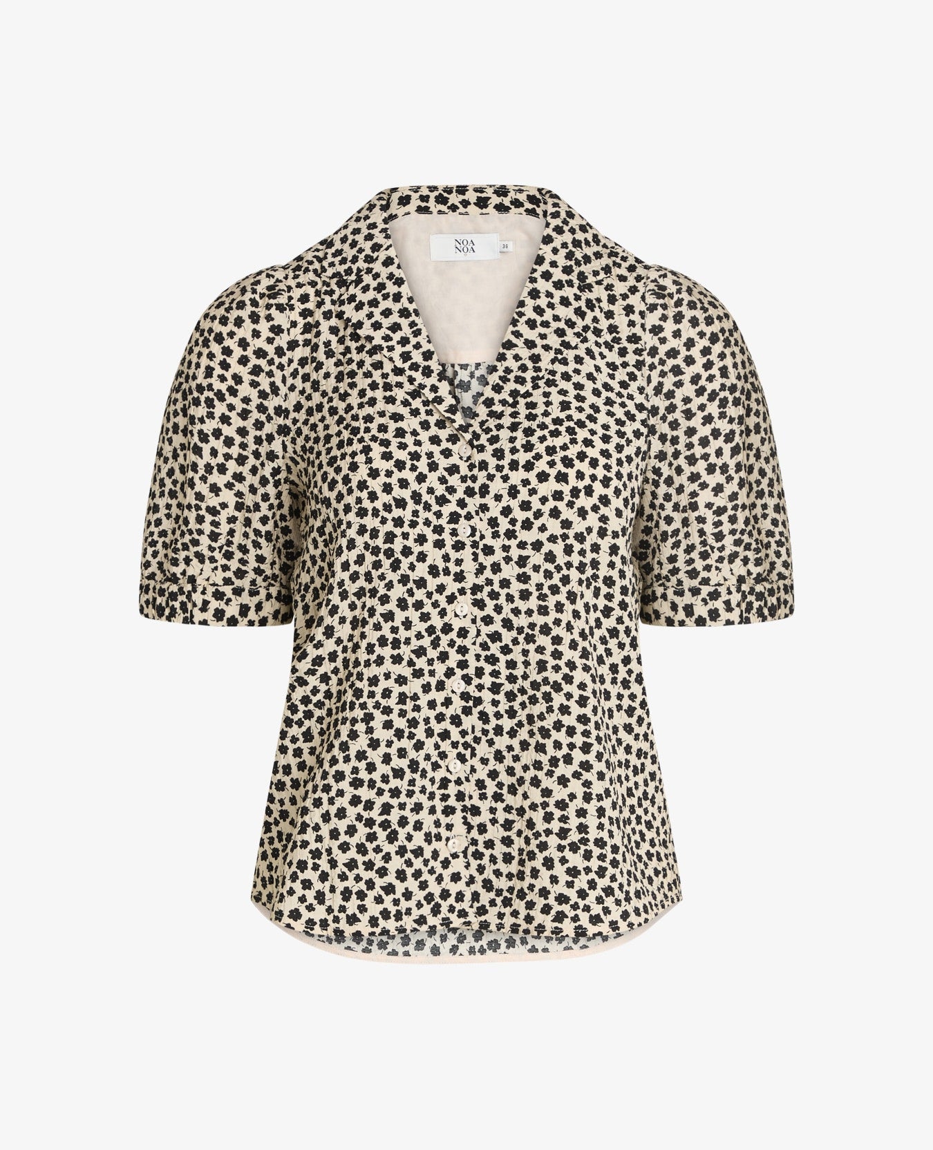 BLACK FLOWER SHIRT - HemdenNoa Noa