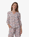 FLORAL MOSS BLOUSE