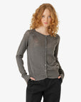 LOUISANN STRICKJACKE MIT LOCHMUSTER