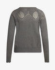 LOUISANN STRICKJACKE MIT LOCHMUSTER