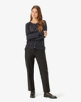 LOUISANN KNITTED POINTELLE CARDIGAN